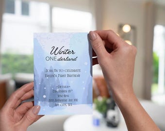 Winter Birthday Party Invite