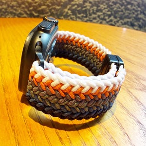 Harvest Trail Braided Solo Loop for Apple Watch Band, Series 11 10 9 8 7 SE Stretchy Woven Nylon Magnetic Buckle  38 40 41 42 44 45 46 49mm
