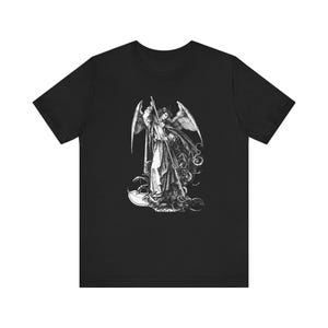 大人気 CIVIL REGIME 大天使ミカエル Tシャツ XXL 黒 魂を量る大天使ミカエルのTシャツ。天使と悪魔。美術史。ゴシック