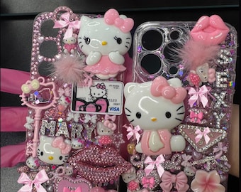 LUX Hello Kitty Junk Case | Sanrio | Phone Case | Handmade Case | Custom Case | Junk Case | Design Case