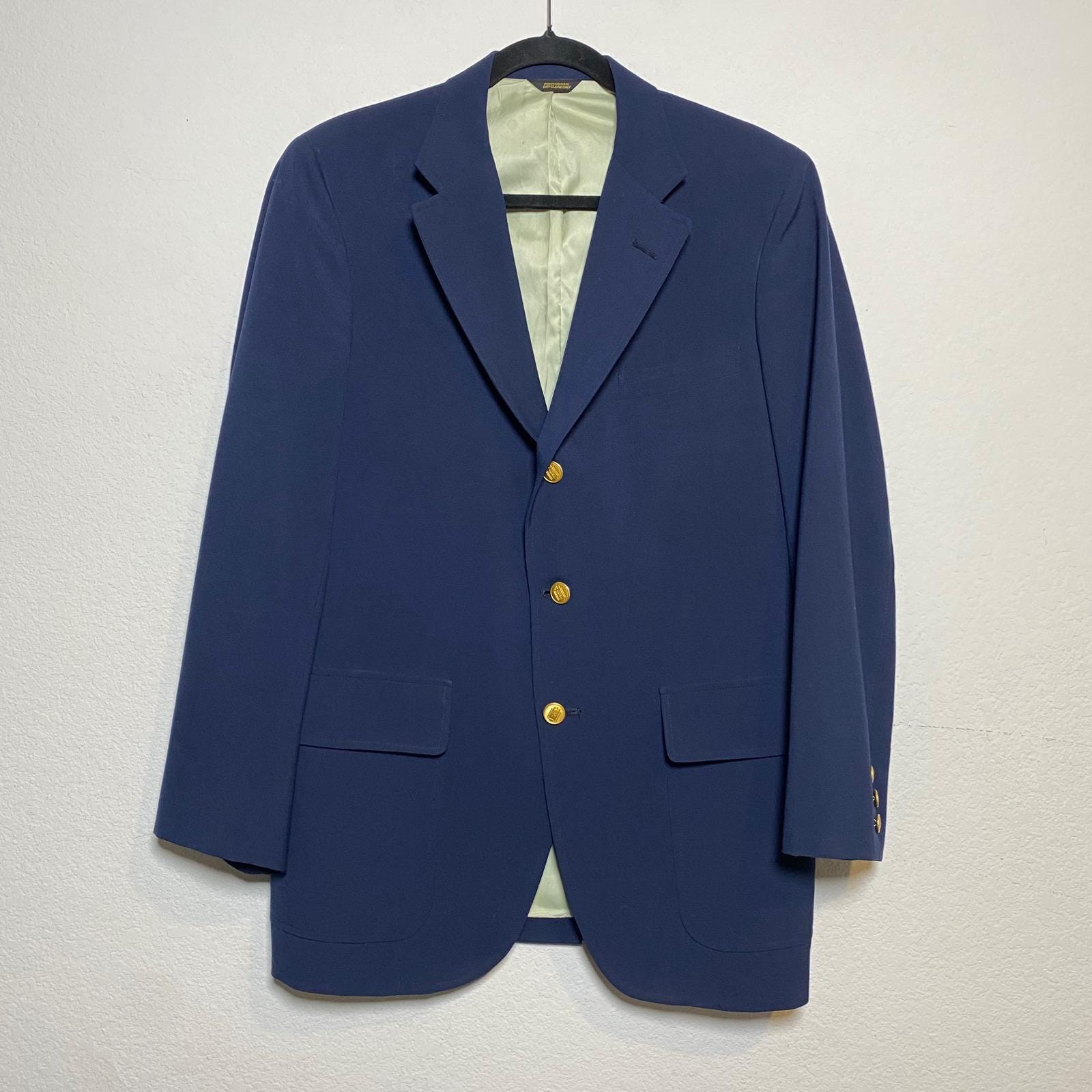 Navy Blue Blazer With Gold Buttons - Etsy