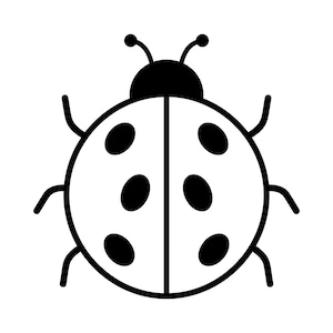 Nyckelpiga Svg, minimalistisk nyckelpiga Svg, nyckelpiga Design Svg, asiatisk skalbagge Svg, nyckelpiga siluett, nyckelpiga Clipart direkt nedladdning