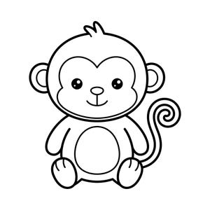 Apaunge Svg, Söt Apa Svg, Djungeldjur Svg, Zoodjur Svg, Barn Svg, Rolig Apa Svg, Apaunge Clipart, Direkt Nedladdning