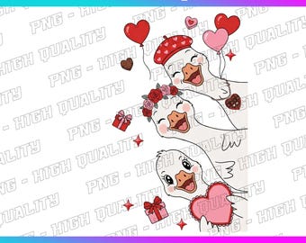 Cute Valentine Goose Png, Funny Valentine Goose PNG, Pink Coquette Valentine Shirt Design, Sublimation, XoXo Be Mine Png, Cute Goose Png