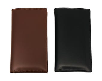 Portafoglio lungo sottile in pelle (unisex)
