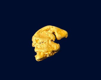 Gold Shaped by Water | Western Placer Nugget | Gold Rush States | Collector Display