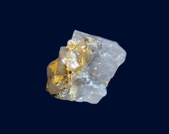 Raw Natural Gold in Dark Quartz | Sierra Nevada California Specimen | Gold Display Piece