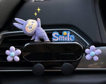 Labubu Car Phone Holder Kawaii Car Air Vent Mount Phone Stand Car Interior Decor Gift for Her Girl