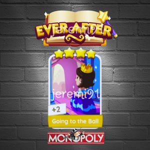 モノポリー_GOステッカー 舞踏会に行くセット - 16枚の4つ星ステッカー - エバーアフターアルバム