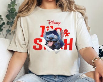 Camiseta de Lilo y Stitch, película Magic Kingdom 2025, Disney, vacaciones familiares, 473391