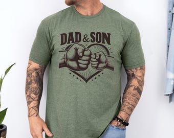 Dad Son Fathers Day First Time Gift New Parent Family Tee 471456