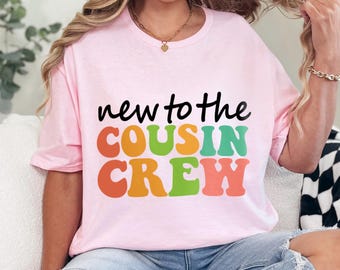 Camiseta "New To The Cousin Crew", camiseta retro navideña a juego con la frase "Primos", 471619