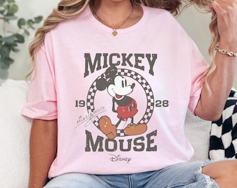 Vintage Disney Mickey Mouse Shirt Family Vacation Trip Bestseller Matching Gift Tee Park, 472136