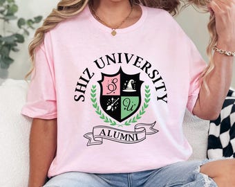 Shiz University Alumni Tee, Wizard Academy Shirt, Defy Gravity Broomstick Wand Design, Wicked 474469
