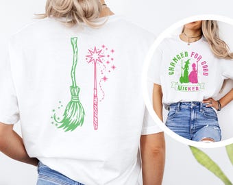 Camiseta "Change For Good" con la varita mágica "Defy Gravity", para fanáticos del musical 474449