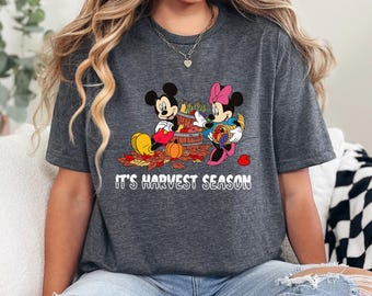 Camiseta de Mickey y Minnie de Disney para la temporada de cosecha, Camiseta de viaje a Disney, Camiseta familiar de Disney, Camiseta de Acción de Gracias de Disney, 471845
