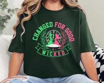 Wicked Musical Shirt, Broadway Theater Tee, Elphaba Glinda Wizard Fan Shirt, Stage Lover Gift 474441
