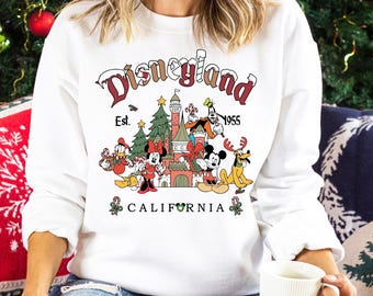 Sudadera de Disneyland California, Navidad Disney, Sudadera navideña con capucha, Sudadera de Mickey, 471887