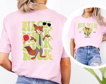 Disney Zootopia Characters Shirt, Nick Wilde Tee, Judy Hopps Family Trip Police Apparel 474289