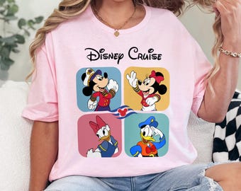 Disney Cruise Shirt Mickey Friends Family Vacation Matching Donald Daisy Characters Tee Gift 471214
