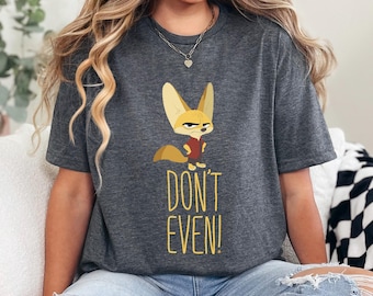 Disney Zootopia Finnick Don't Even Tee, Fox Graphic Top, Family Trip World Shirt 473871