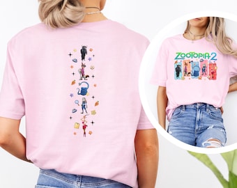 Disney Zootopia 2 Shirt Nick Wilde Judy Hopps Gary Snake Park Tee Vacation 474517