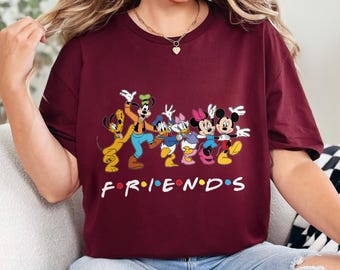 Disney Friends Shirt Disney Family Vacation Characters Matching Group Trip Tee Gift 471759
