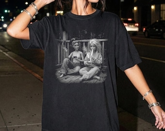 Comfort Colors Stoner Girl Shirt, Smoking Doll Meme Tee, Feral Friends Gift