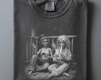 Stoner Besties Doll Meme Shirt, Feral Friends Comfort Colors Tee