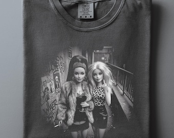 Feral Besties Doll Shirt, 90s Mob Wife Meme Tee, Unhinged Girls Night Comfort Colors Shirt