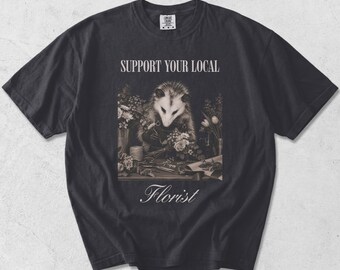Support Your Local Florist Shirt, Funny Floristry Gift, Floral Designer Comfort Colors Tee, Petal Pusher T-Shirt
