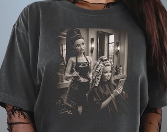 Comfort Colors Doll Face Meme Shirt for Hair Stylists, Funny Salon Tee, Hairdresser Gift