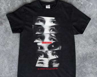 Obsession Movie Shirt with Be Careful What You Wish For Eye Collage, 2026 Thriller Film Lover Gift
