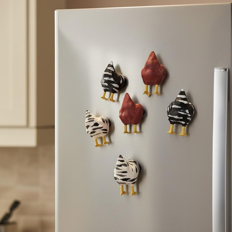 Funny Chicken Butt Fridge Magnet: Whimsical Kitchen Decor - Etsy