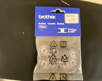New Genuine Brother  SA155  Sewing Bobbins - 10 pack - Free Shipping Included