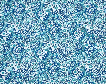 50092- 1/2 yard of Jennifer Paganelli -Hotel Fredriksted Patrice in Aqua