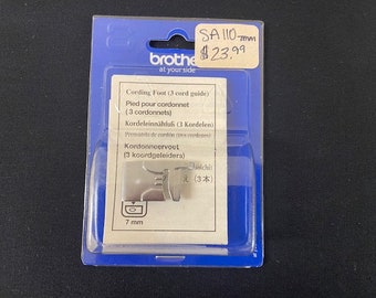 New Genuine Brother  SA110 Cording Foot - 7mm (3 Cord Guide)  - Free Shipping included