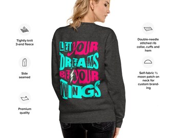 Sudadera unisex de estilo urbano / Logotipo bordado y diseño estampado / Sudadera oversize moderna