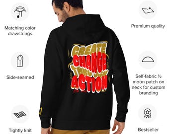 Embroidered Graphic Hoodie | Unisex Cotton Fleece Streetwear