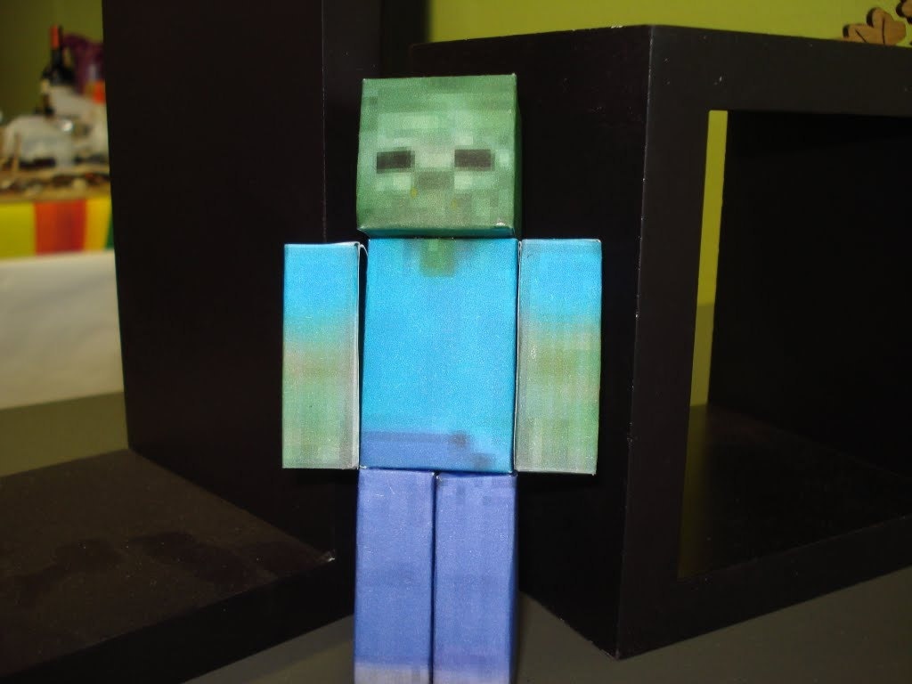 Zombie Minecraft Paper Craft Model