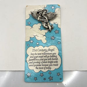 Pin de ángel del milenio VTG 2000 de House of Lloyd, broche del siglo XXI. Nuevo.