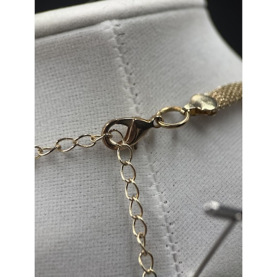 Gold & Silver Multi-Layer Statement Necklace w/ C… - image 11
