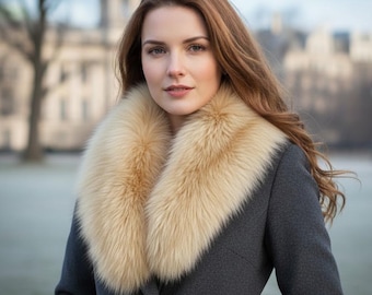 Faux Fur Detachable Collar Many Colors Available