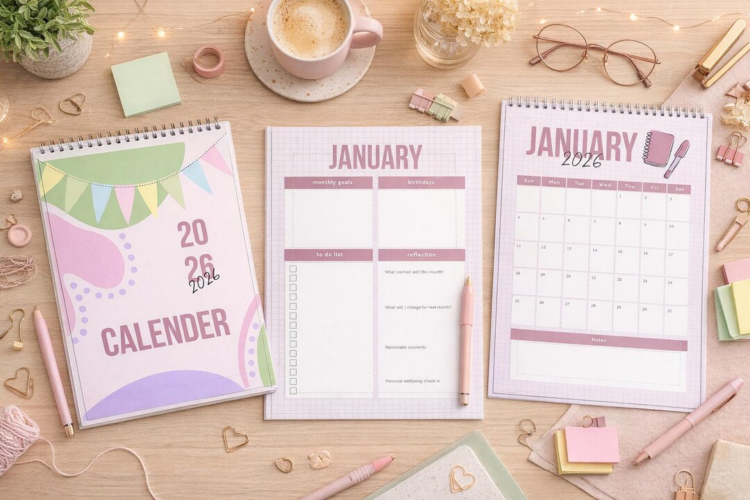 2026 Intentional Living Calendar: A4 Planner (digital Download) - Etsy UK