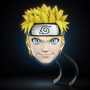 Naruto Mask | Shinobi Warrior STL | 3D Print Cosplay Prop