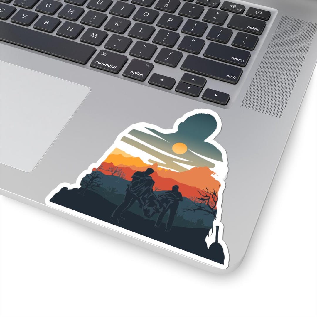 Chenford Wildfire Silhouette Sticker, Landscape Kiss-cut Sticker | the ...