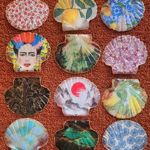 Repose cuillère Saint-Jacques - L'art de la table & ses Coquillages - 12 motifs