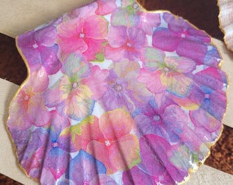 Scallop Spoon Rest - Tableware & Shells - 13 Designs - Floral Gingham