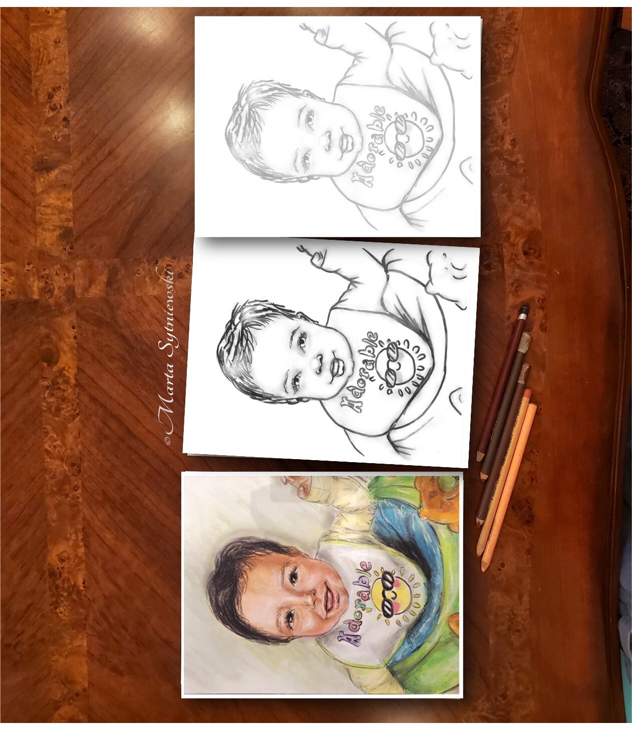Adorable Baby Coloring Page, Printable Adult Coloring Pages, Instant