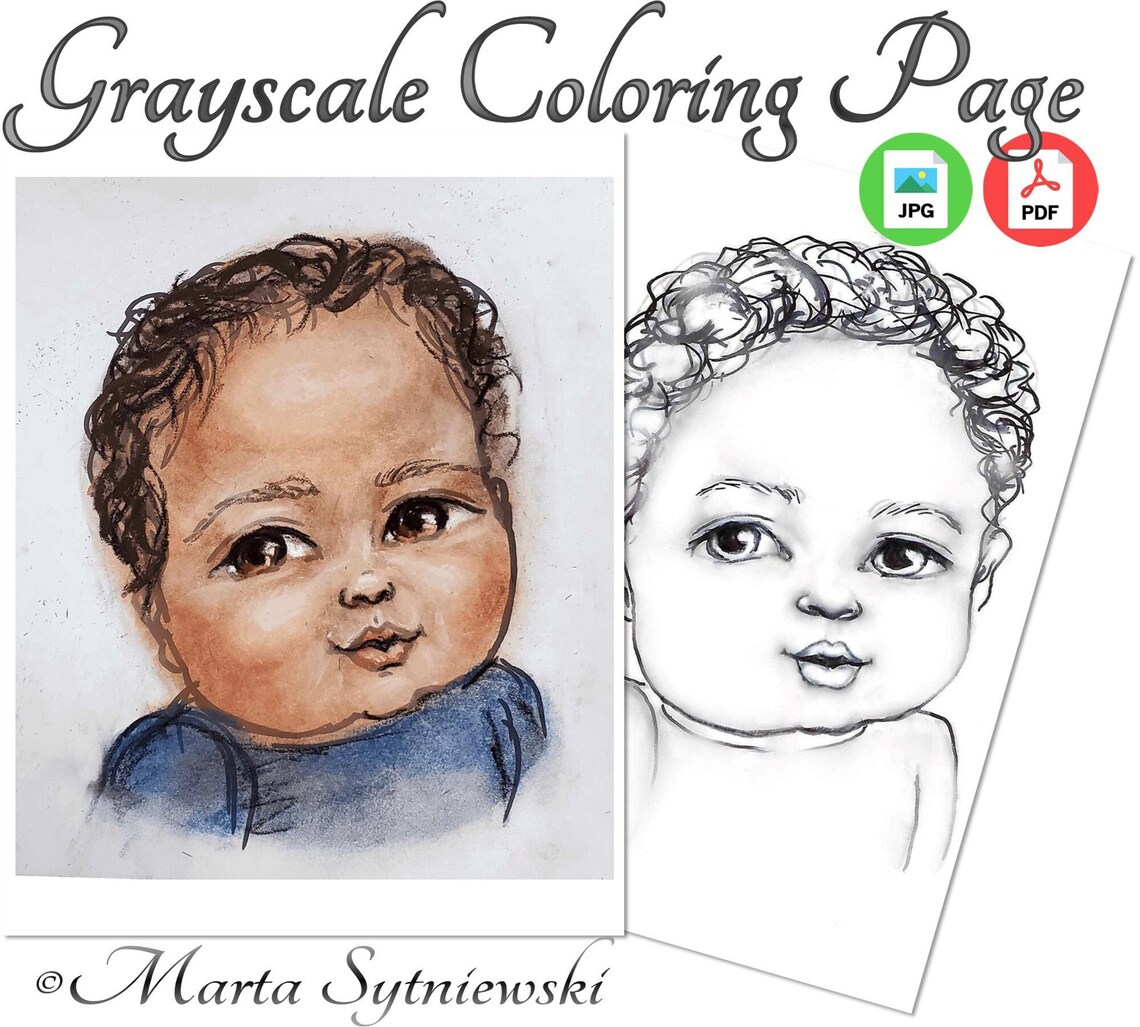 Baby Boy Coloring Page It's a Boy Coloring Page Baby - Etsy